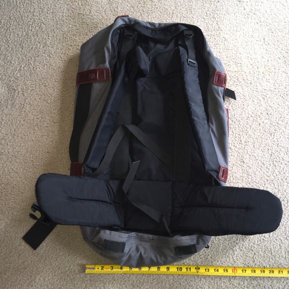 LL Bean Backpack Duffle Bag Gray Tactical Survival Rucksack X Large Vintage - Picture 6 of 15